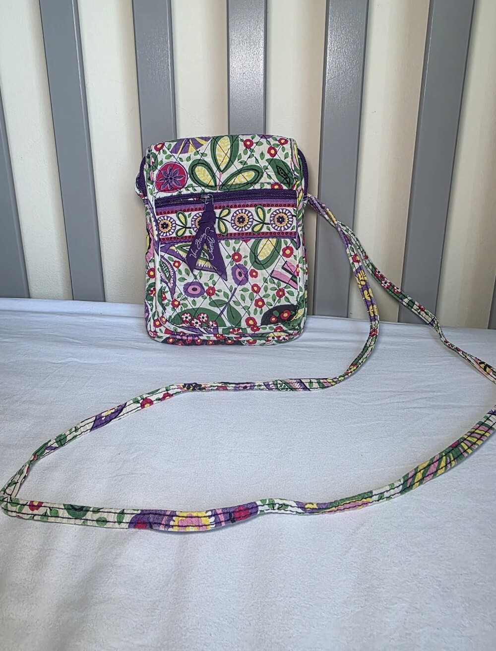Vera Bradley Mini Hipster Crossbody Wallet Bag In Viva La Vera Quilted Floral